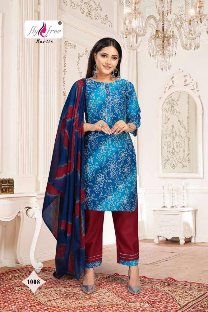 Fly Free Suncity 1 Ethnic Wear Cotton Printed Ready Made Collection